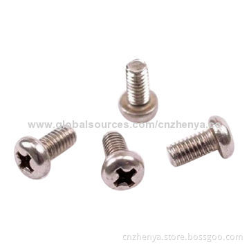 Cross Recessed Raised Head Machine Screws, Phillips Drive, Polished SurfaceNew